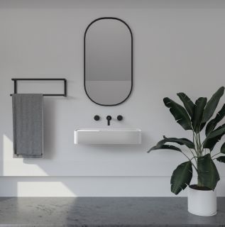 Подвесная раковина ABBER Stein AS2627-0.8 80см белый матовый